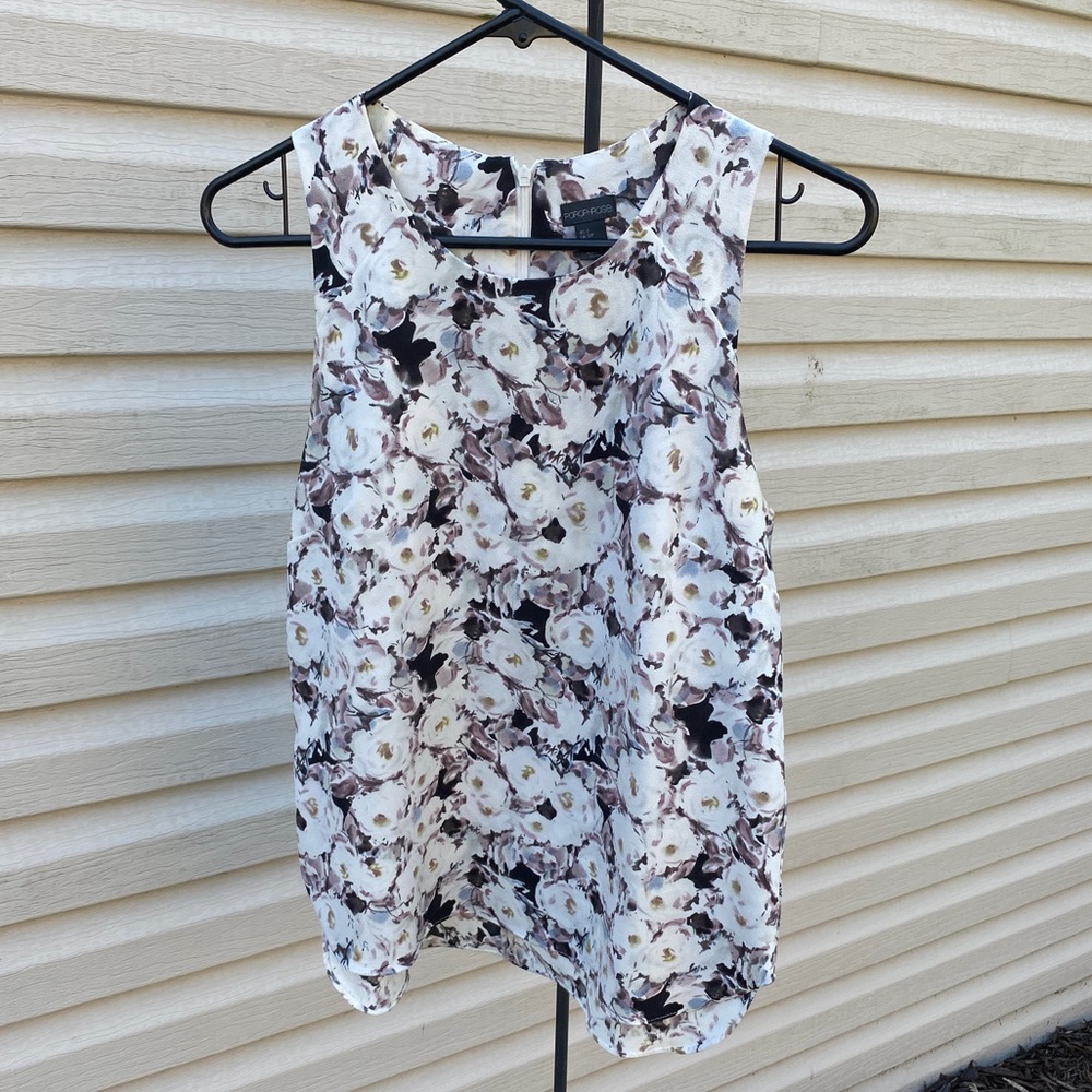 Womens Floral Tank Blouse